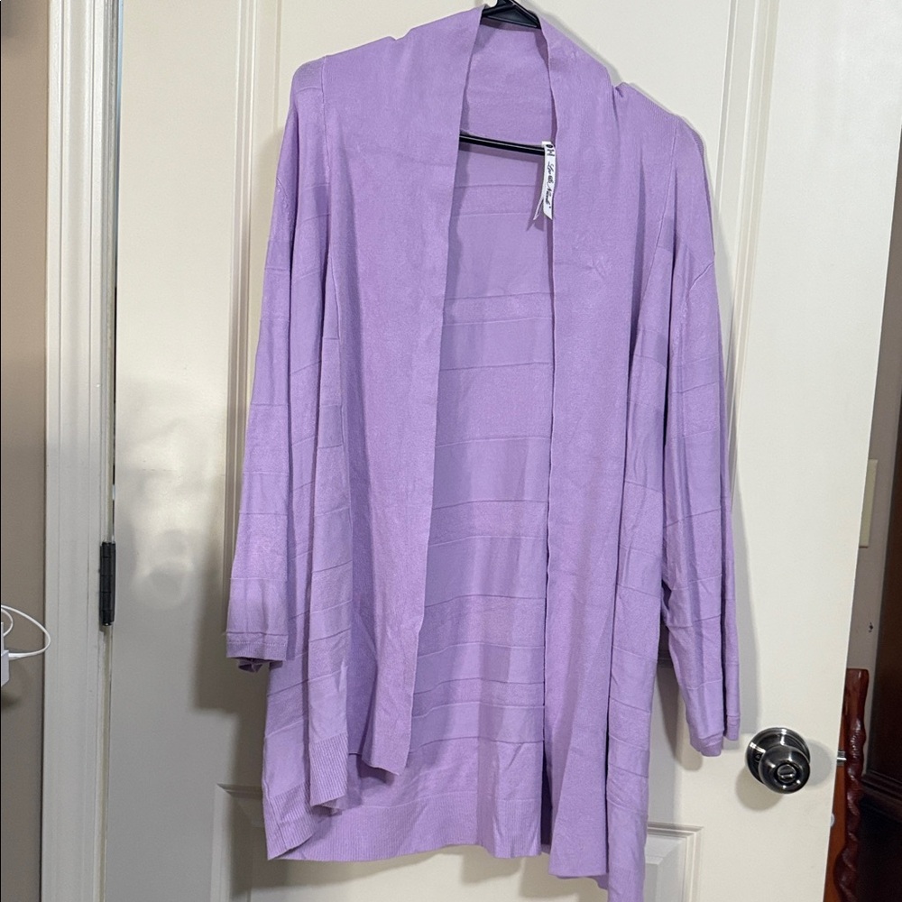 Leo & Nicole Lavender Cardigan